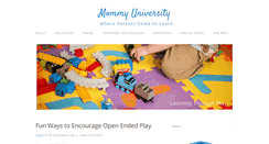 Desktop Screenshot of mommyuniversitynj.com
