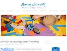 Tablet Screenshot of mommyuniversitynj.com